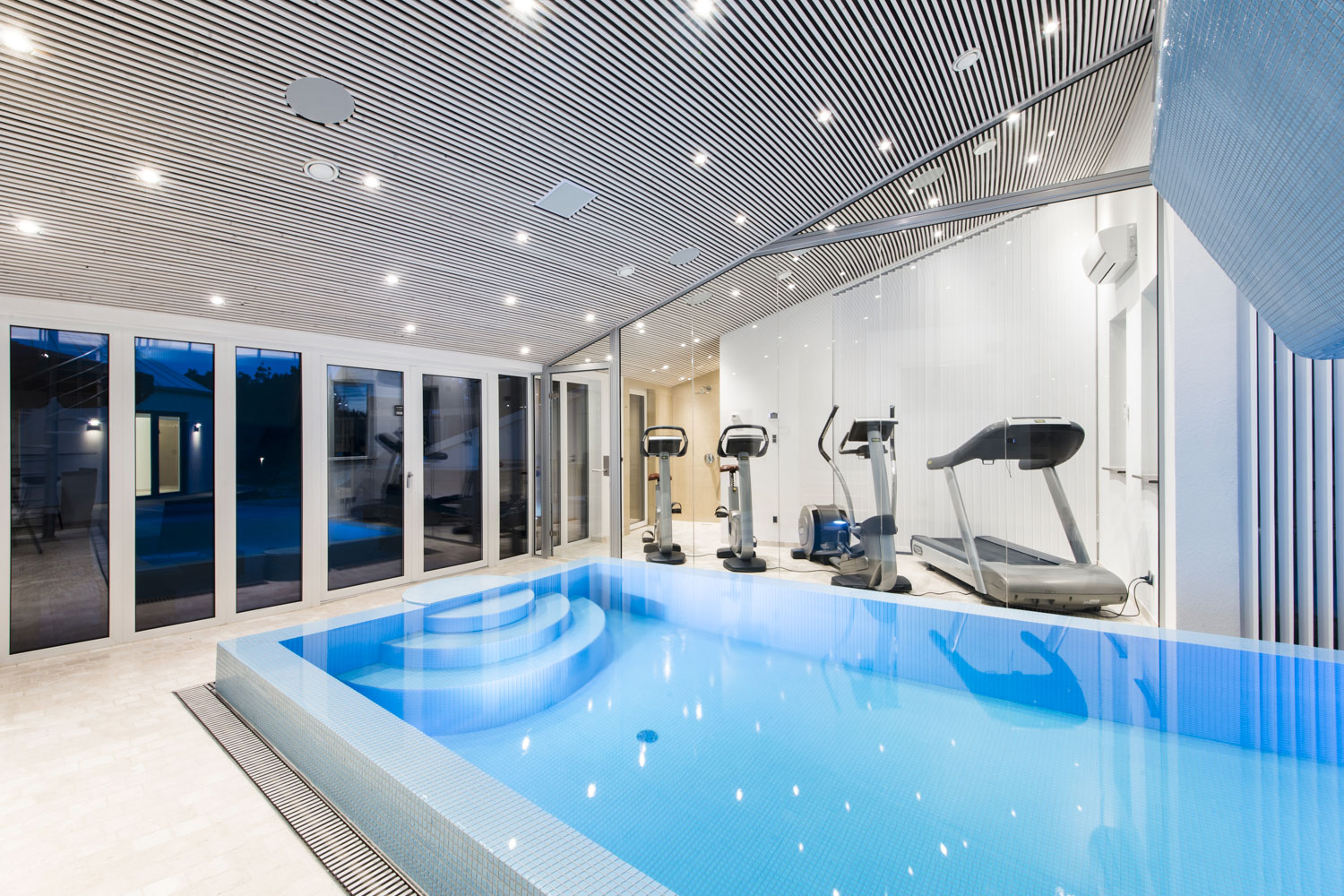 Luksus sommerhus i blåvand udlejes fitness wellness pool & spa
