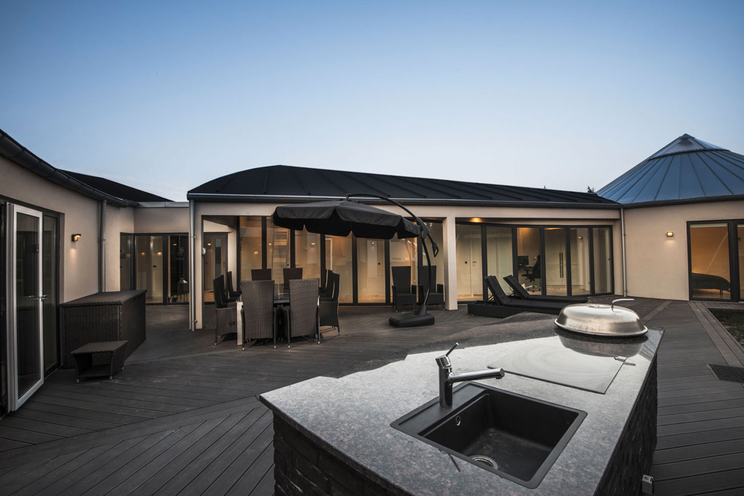 Luksus sommerhus i blåvand udlejes fitness wellness pool & spa